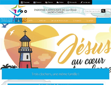 Tablet Screenshot of paroisse-lacellesaintcloud.com